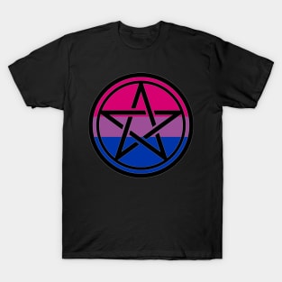 Large Print Pentacle LGBT Flag Bisexual T-Shirt